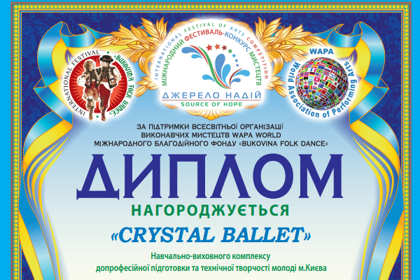 Crystal Ballet взяли участь у міжнародному онлайн-конкурсі