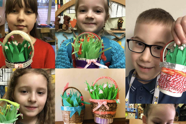 Відкрите заняття на тему: «Кошик з квітами для найрідніших»