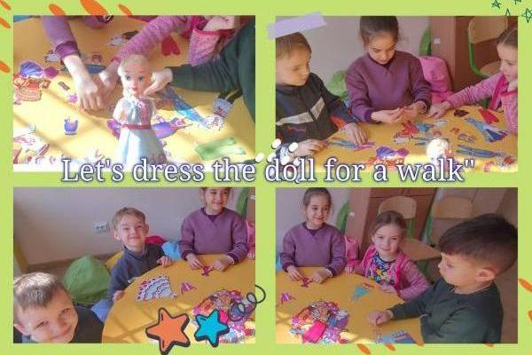 Гурток «English speaking club» - Гра «Вдягни ляльку»