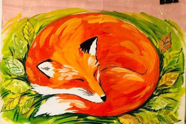 Гурток «Аrt-простір» - Відкритий урок на тему «Лисеня»